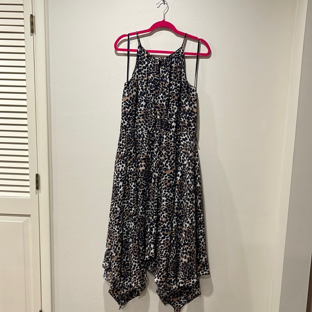 Jessica Howard Navy animal print dress